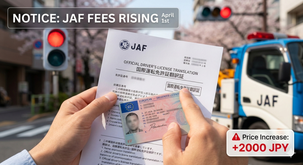 jaf price increase from 4000 to 6000 yen